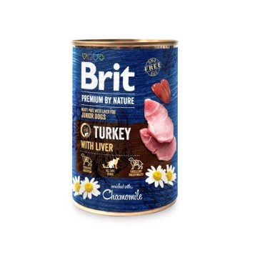 Brit Premium Turkey & Liver Puppy Canned Dog Food-400g