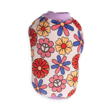 Dog Days Retro Flowers Dog Sweatshirt - Pink
