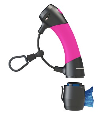I'm Gismo Handle with Poop Bag Dispenser - Hot Pink