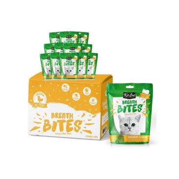 Kit Cat Breath Bites Chicken Adult Cat Treats  - 12 x 60g