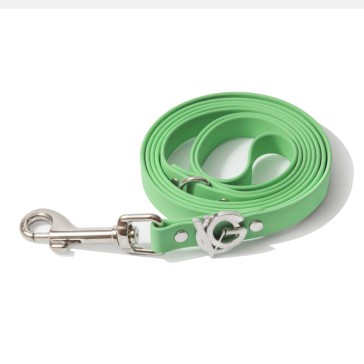 Valgray Premium Small Breed Dog Lead - Pistachio & Silver