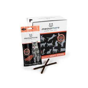 Meow More Treat Sticks Salmon & Trout Adult Cat Treat Sticks  -  35 x 15g