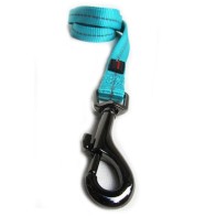 Dog's Life Reflective Supersoft Webbing Dog Lead-Turquoise