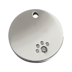 Red Dingo Diamante Swarovski ID Tag - Circle