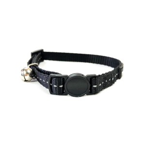 Cat's Life Supersoft Reflective Cat Collar - Black
