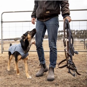 Ruffwear Overcoat Fleece-Lined Utility Dog Jacket - Slate Blue