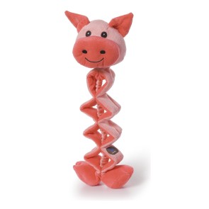 Charming Pets Zip Zagger Plush Dog Toy