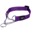 Rogz Utility Obedience Half-Check Dog Collar-Purple